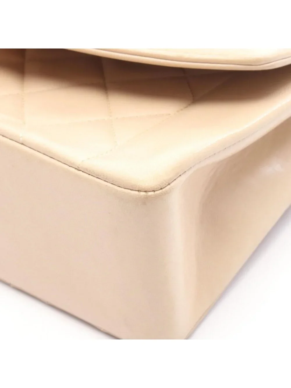 Chanel Shoulder Bag Quilted Diana Flap Light Beige Lambskin Chain